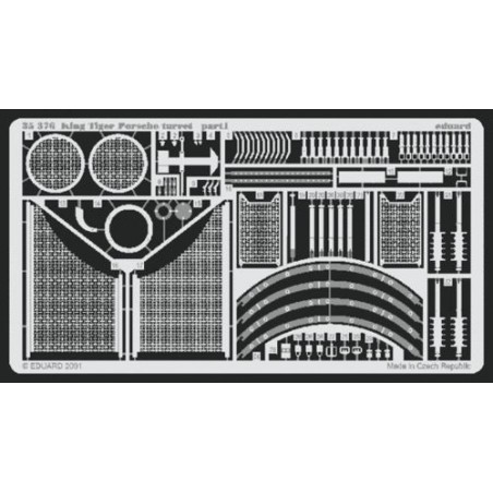 Photoetched parts 1/35 King Tiger Porsche (for Tamiya)