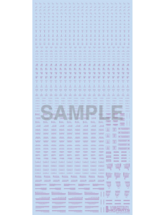 HQO Parts 1/100 RB01 Caution Decal  1Color Pastel Violet