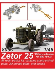 1/48 Zetor 25 'Military w/Towbar for MiG 15/17s' 1/48