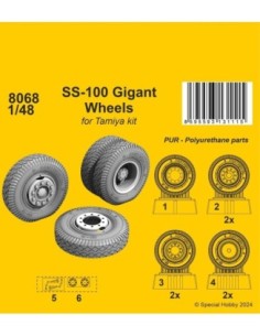 1/48 SS-100 Gigant Wheels 1/48 / for Tamiya kits