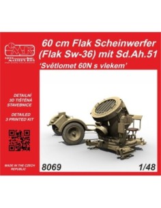 1/48 60 cm Flak Scheinwerfer (Flak Sw-36) mit Sd.Ah.51 / Sv?tlomet 60N s vlekem 1/48