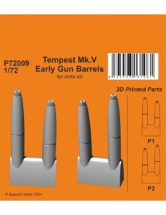 1/72  Tempest Mk.V Early Gun Barrels 1/72