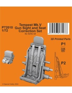 1/72  Tempest Mk.V Gun Sight and Seat Correction Set 1/72 for Airfix kit