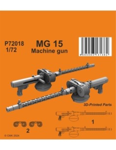 1/72  MG 15 German WWII  Machine gun (2 pcs)