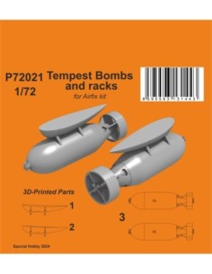 1/72  Tempest Bombs (1000 Lb) and racks