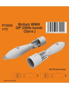 1/72  British WWII GP 250lb bomb (2pcs.)