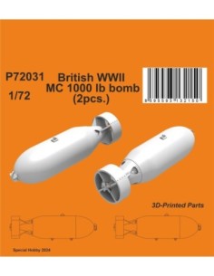 1/72  British WWII MC 1000lb bomb Mk.I (2pcs.)