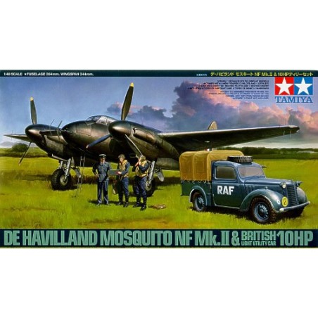 1/48 De Havilland Mosquito NF Mk.II & British Light Utility Car 10HP