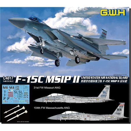 Maqueta de avion Great Wall Hobby 1/48 US Air Force F-15C MSIP II
