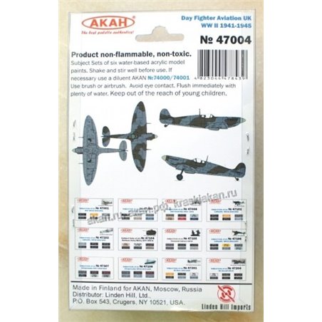 Set de Pinturas Daytime Fighter 2nd World War 1941-45