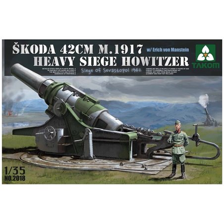 1/35 Skoda 42cm M.1917 Heavy Siege Howitzer w/Erich von Manstein