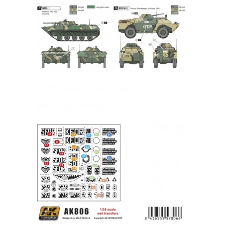 1/35 wet transfer Modern Russian Tanks and AFVs