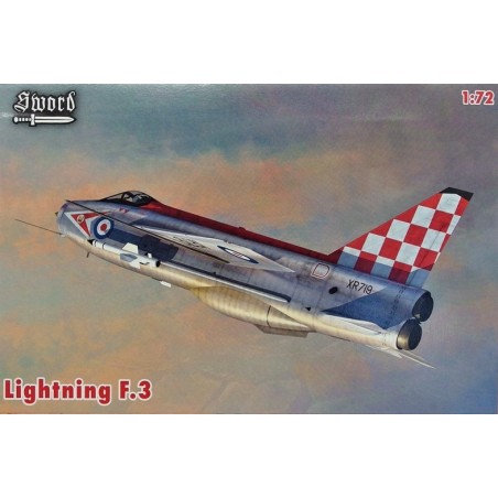 Maqueta de avion Sword 1/72 Lightning F.3 (2 decals versions)