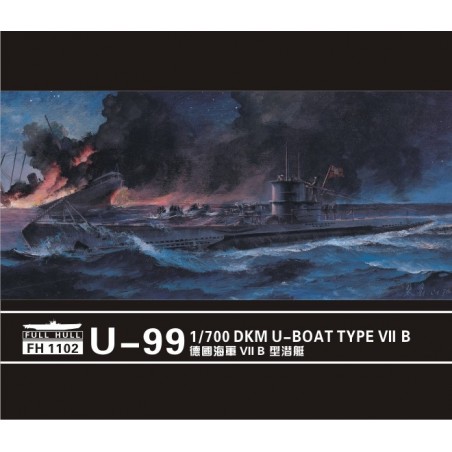 1/700 U-boat Type VII B DKM U-99 (2 kits)
