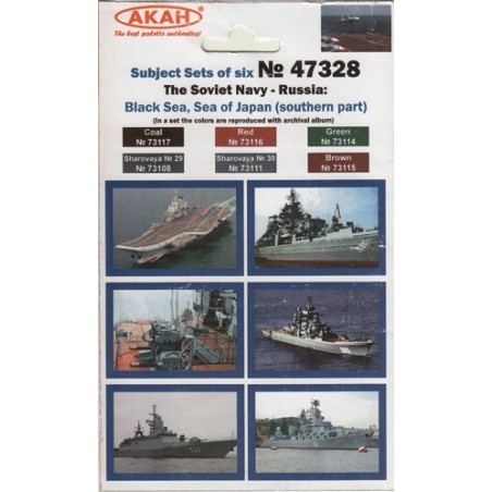 Set de Pinturas Soviet Navy: Black Sea, the Sea of ​​Japan (Southern part)