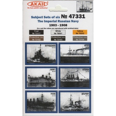 Set de Pinturas The Imperial Russian Navy: 1903-1908