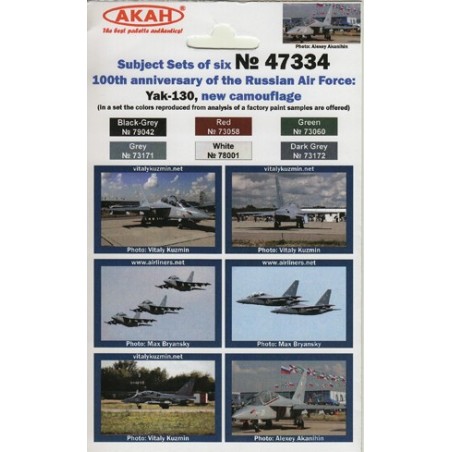 Set de Pinturas 100 Years of Air Force: Yak-130