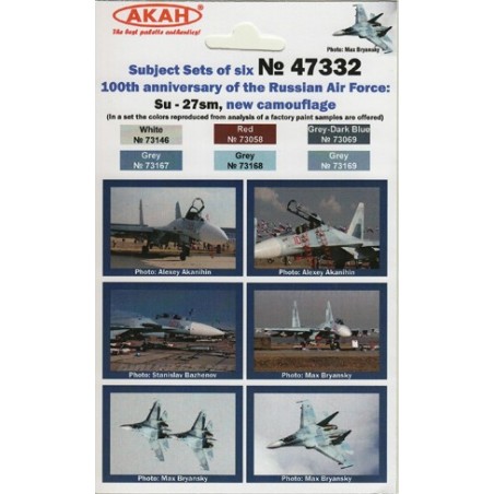 Set de Pinturas 100 Years of Air Force: SU-27SM