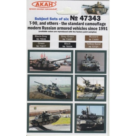 Set de Pinturas T-90 Modern Russian Armor