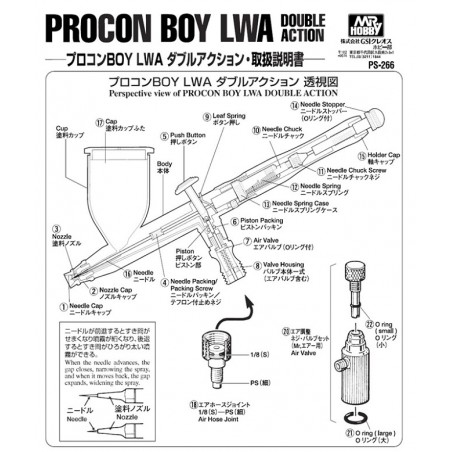 Procon Boy LWA Trigger Type 0.5mm Nozzle
