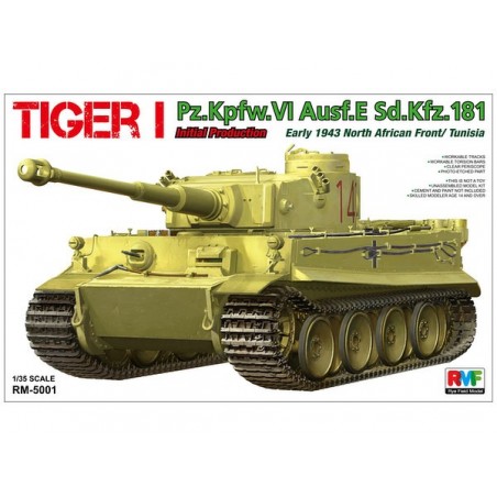 1/35 Tiger I Pz.Kpfw.VI Ausf.E SD.Kfz.181 Early 1943 North African Front: Tunisia