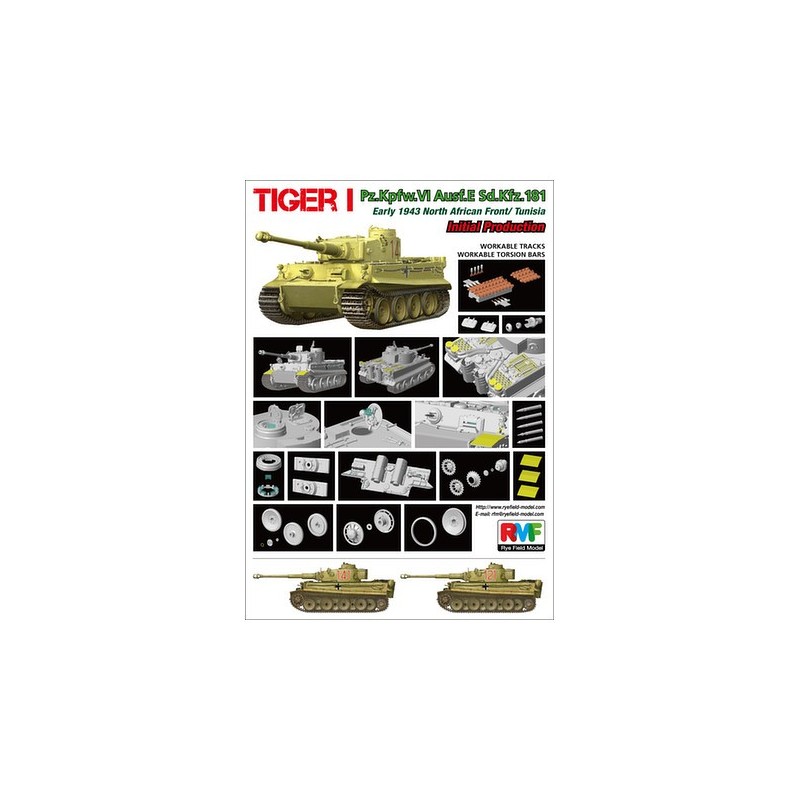1/35 Tiger I Pz.Kpfw.VI Ausf.E SD.Kfz.181 Early 1943 North African Front: Tunisia