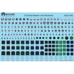 1/32 MODERN JETS Cockpit Instrument Decals 2