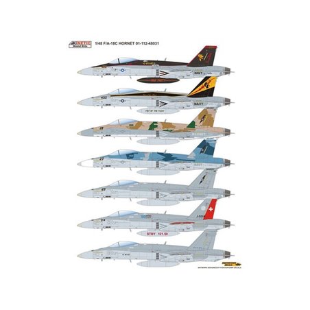 1/48 F/A-18C US Navy, Swiss, Finn Air Force & Topgun