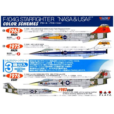 1/144 F-104G Starfighter NASA & USAF (2 kits)