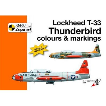 1/48 Lockheed T-33 Thunderbird colours and markings