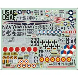 1/48 Lockheed T-33 Thunderbird colours and markings 2