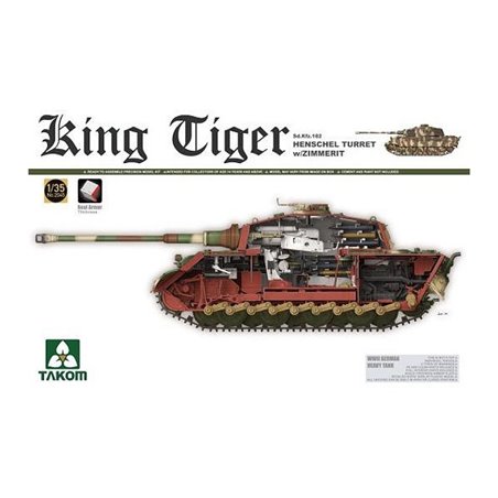 1/35 King Tiger Sd.Kfz.182 Henschel Turret w/Zimmerit 
