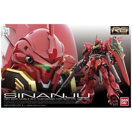 Bandai 1/144 RG MSN-06S Sinanju  Gundam Model kit