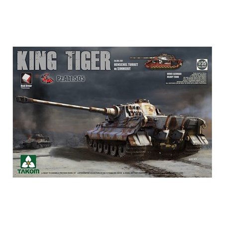 1/35 King Tiger Sd.Kfz.182 Henschel Turret Pz.Abt.505 w/Zimmerit 