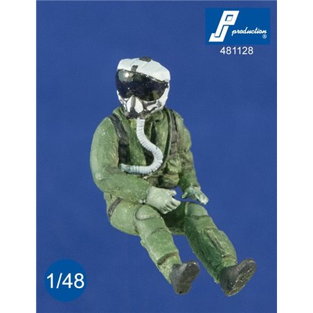 1/48 US pilot with JHMCS helmet seated in a/c (resin)