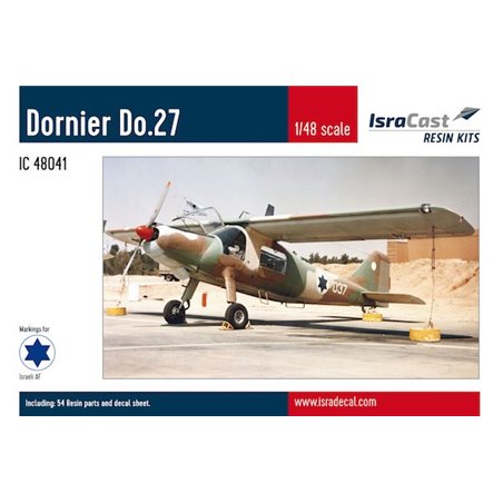 1/48 Dornier Do-27 - complete resin kit with decals for Israeli AF aircraft 