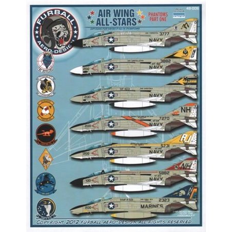 1/48 decals 'Airwing All Stars: Phantoms Part One 