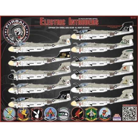 1/48 decals  'Electric Intruders' covers 11 EA-6A Intruders