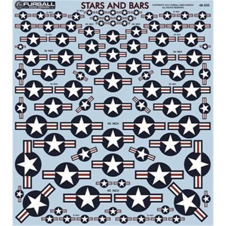 1/48 decals  95 correctly proportioned modern (post 1947) US National Insignia. 