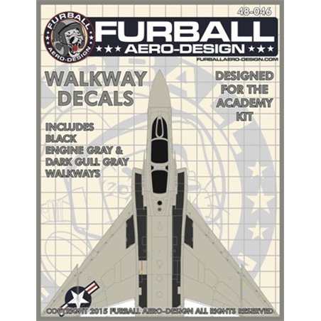 1/48 decals  "USN McDonnell F-4J Phantom Walkways" (academy)