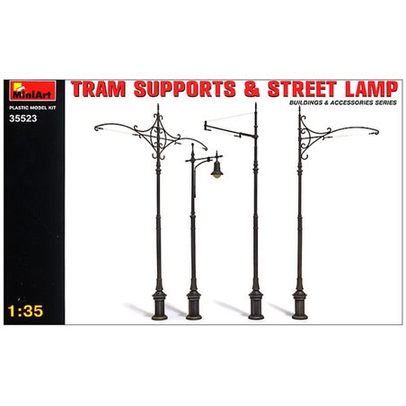 1/35 Tram Supports & Street Lamp 