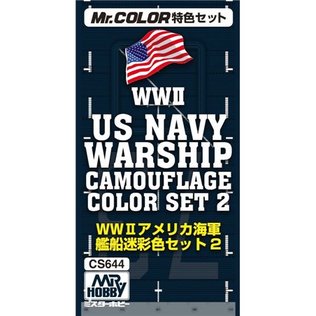 Mr. Color - WWII NAvy Warship Camouflage Color Set 2
