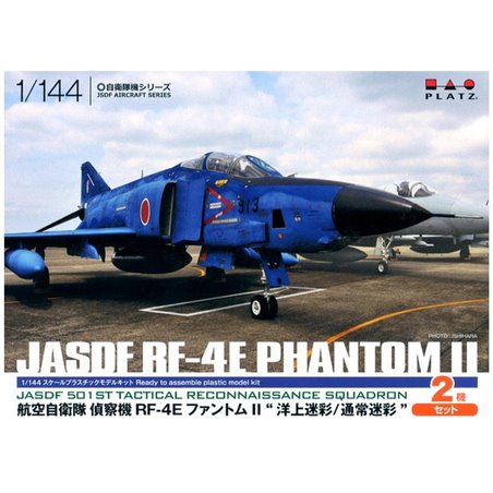 1/144 JASDF Reconnaissance Aircraft RF-4E Phantom II "Ocean Camouflage/Normal Camouflage  (2 Kits)