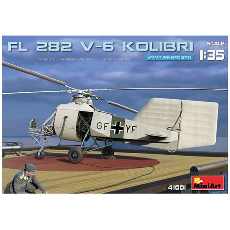 Maqueta de helicoptero Miniart 1/35 FL282 V-6 Kolibri