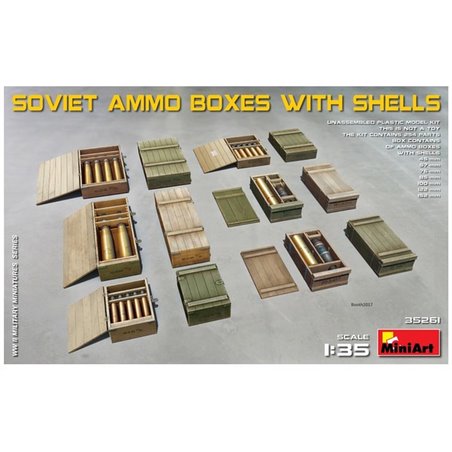 1/35 Soviet Ammo Box with Shells