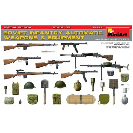 1/35 Soviet Infantry Automatic Weapons & Equipment 