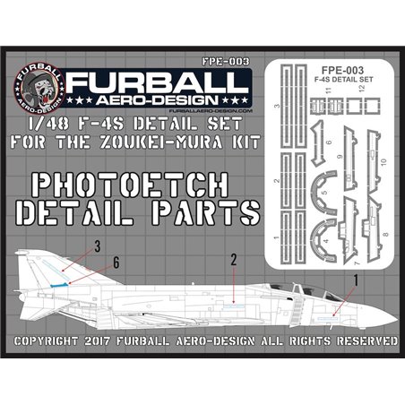 1/48 'McDonnell F-4S Phantom Canopy and Airframe Detail Set'