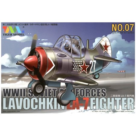 Maqueta de avion Tiger Model Cute Fighter Lavochkin La-7 Fighter