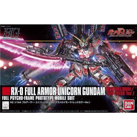 1/144 HGUC Full Armor Unicorn Gundam (Destroy Mode) red version