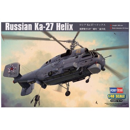 Hobbyboss 1/48 Russian Ka-27 Helix helicopter model kit